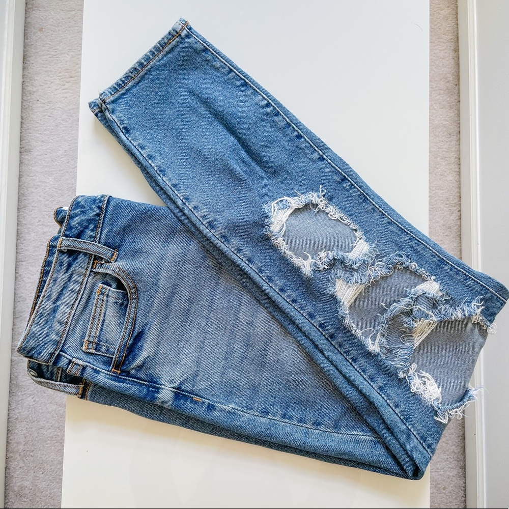 CELLO High-Rise Ripped Jeans